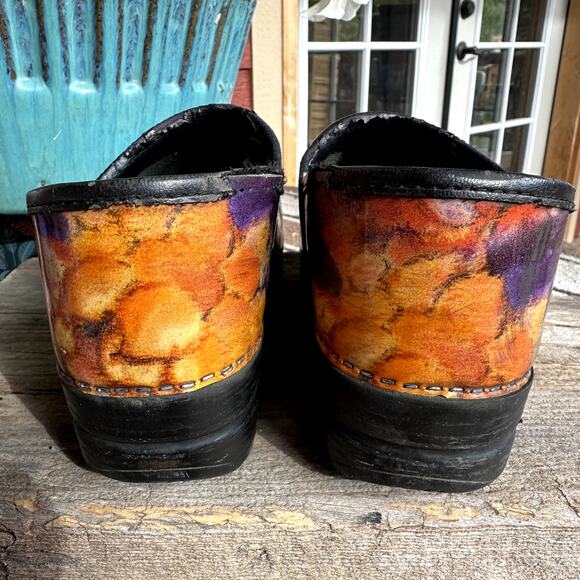Dansko Fresco XP Floral Clogs Staples Sz 39 Professional Nurse Comfort Shoes - Picture 4 of 10